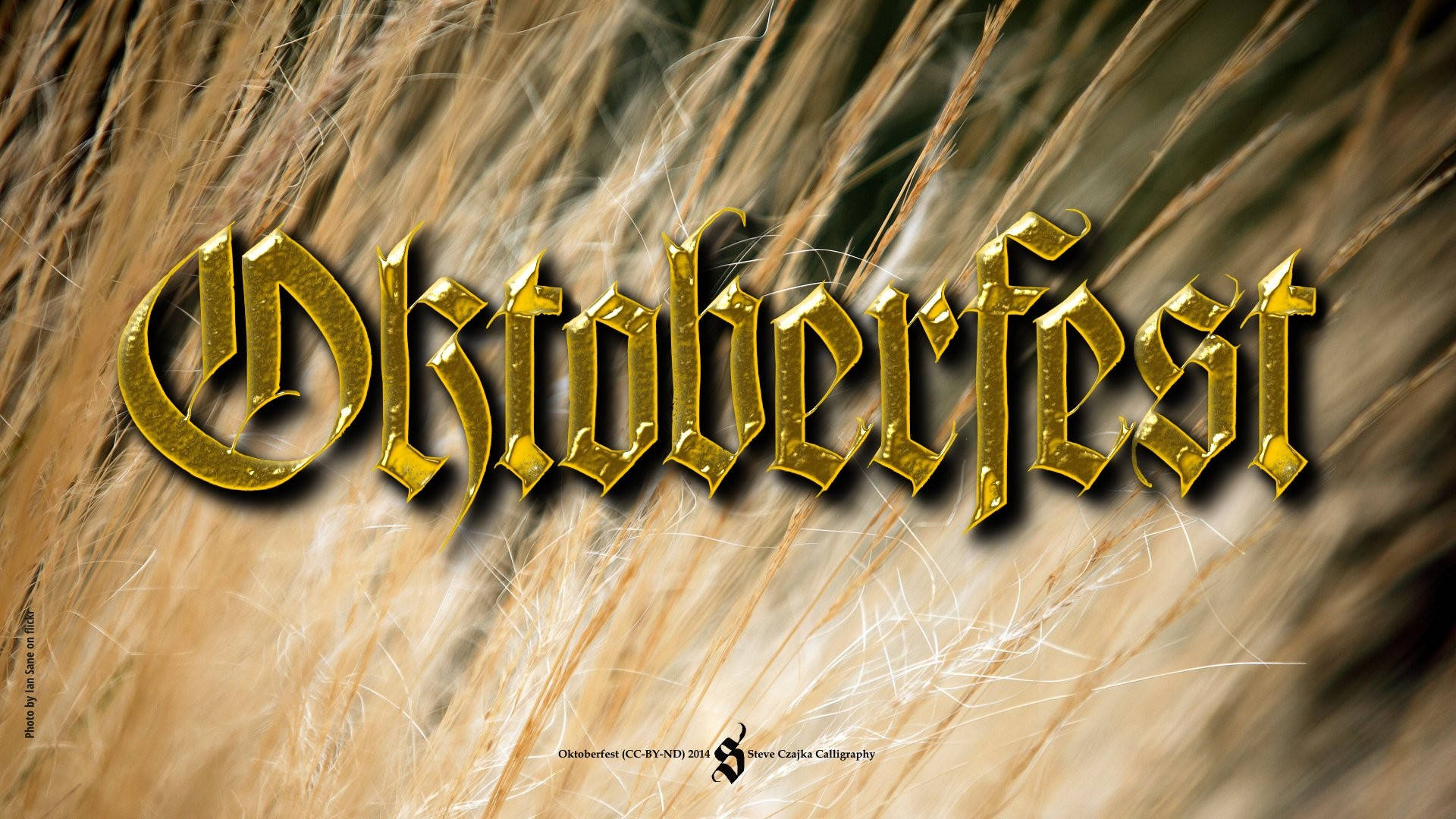 Golden Oktoberfest Banner Background