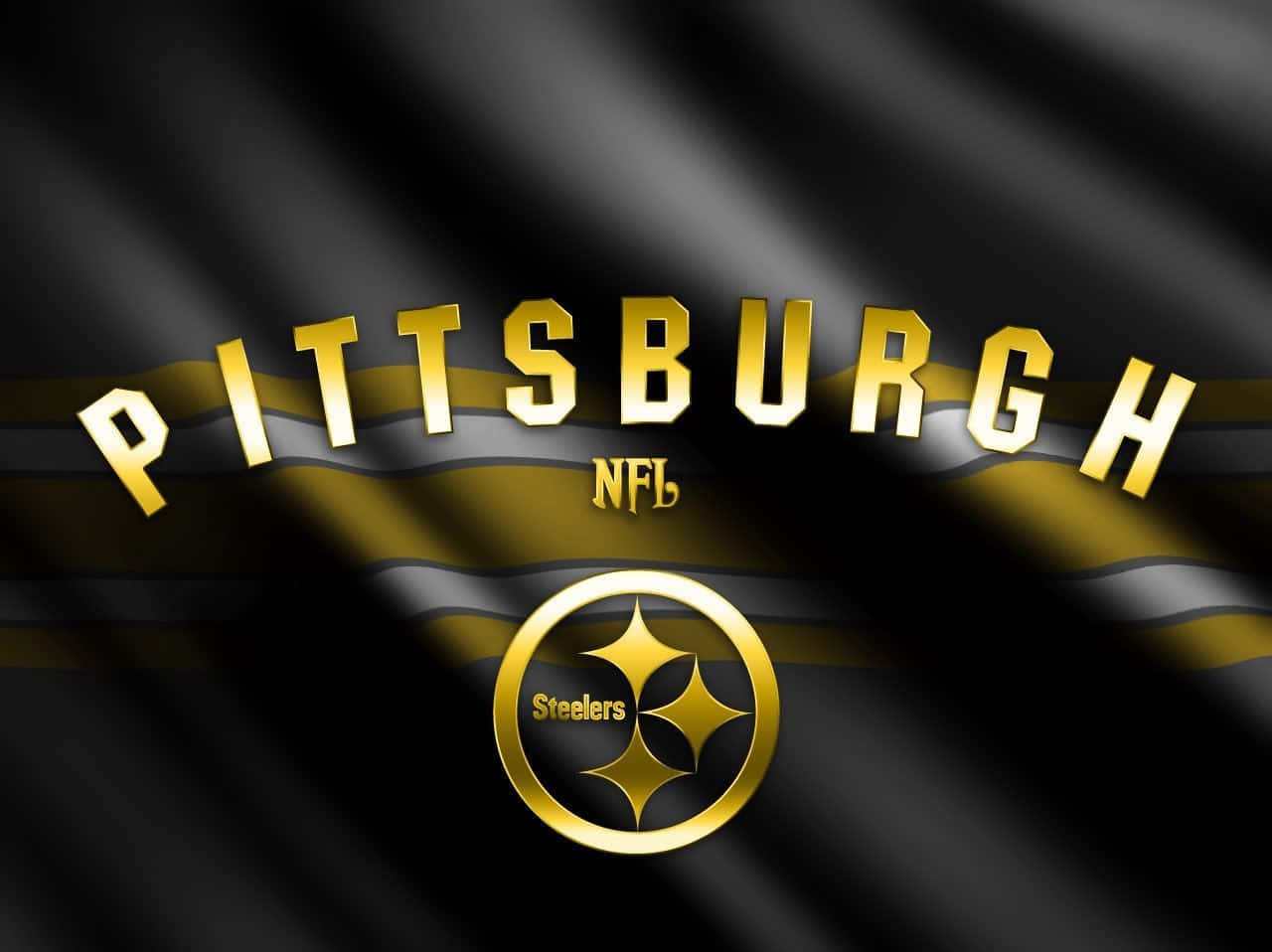 Golden Pittsburgh Steelers Logo Background