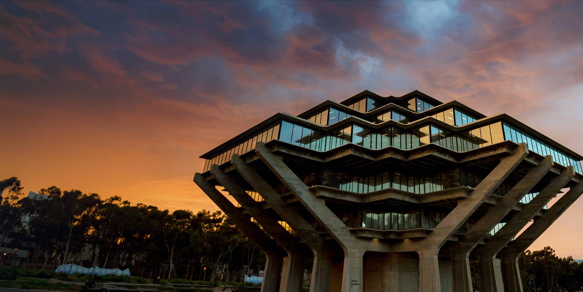 Golden Sky Ucsd Background