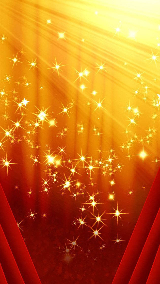 Golden Spark Light Bright Background Background