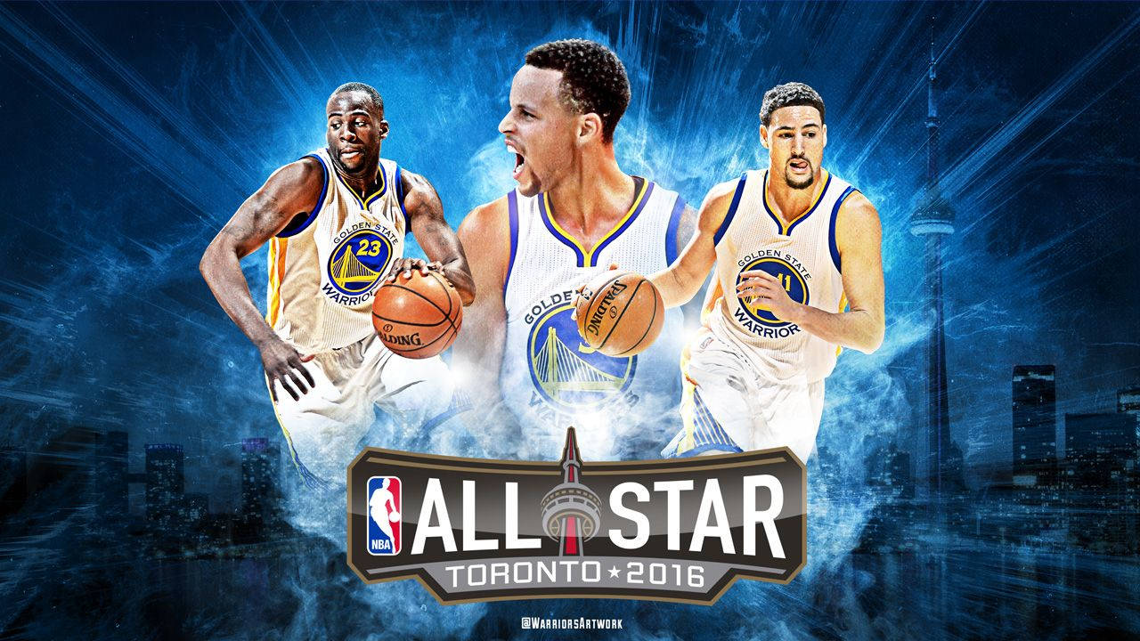 Golden State Warriors 2016 All Star Players Background