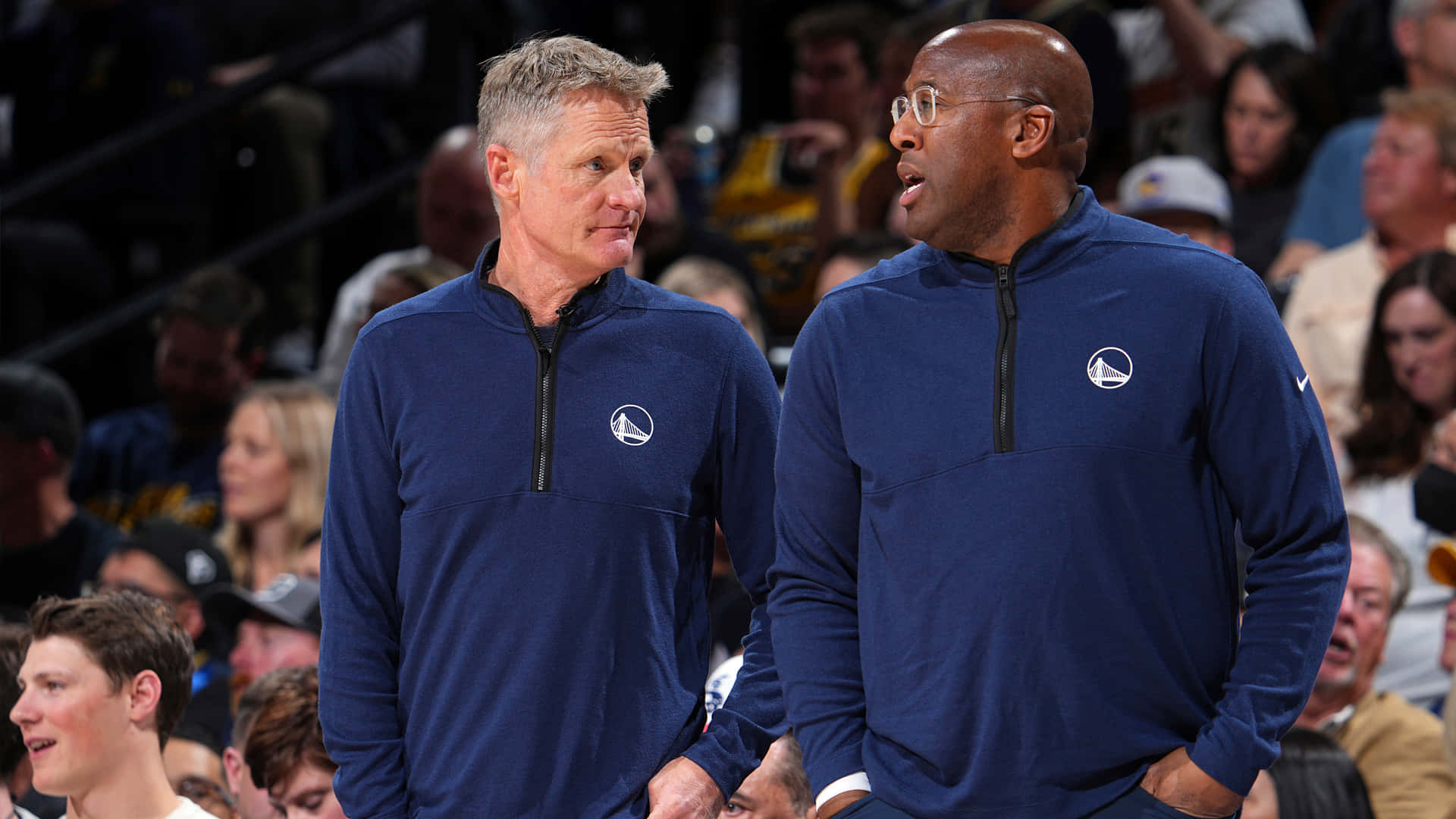 Golden State Warriors Coaches Steve Kerr And Mike Brown Background