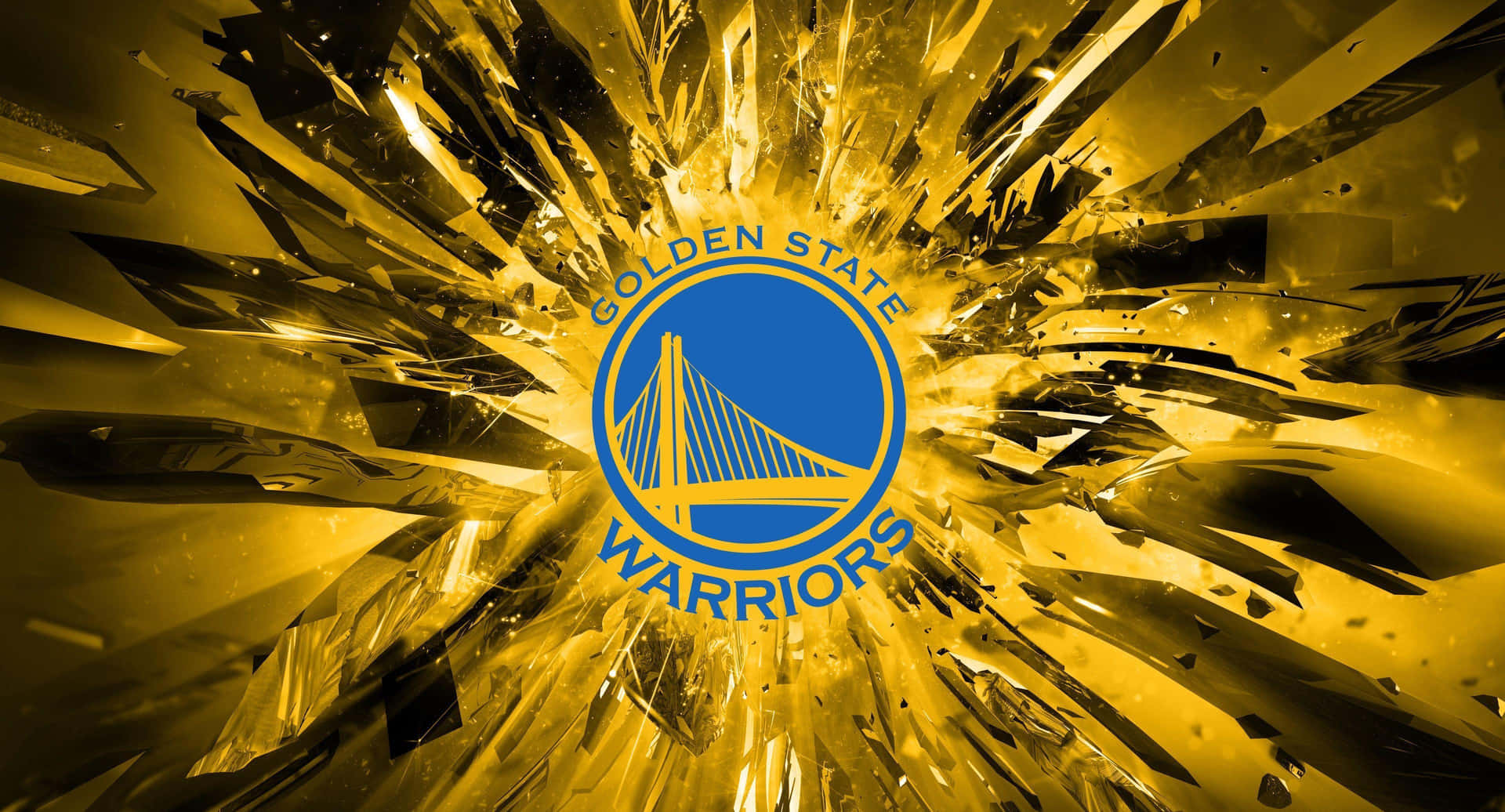 Golden State Warriors Dynamic Burst Background