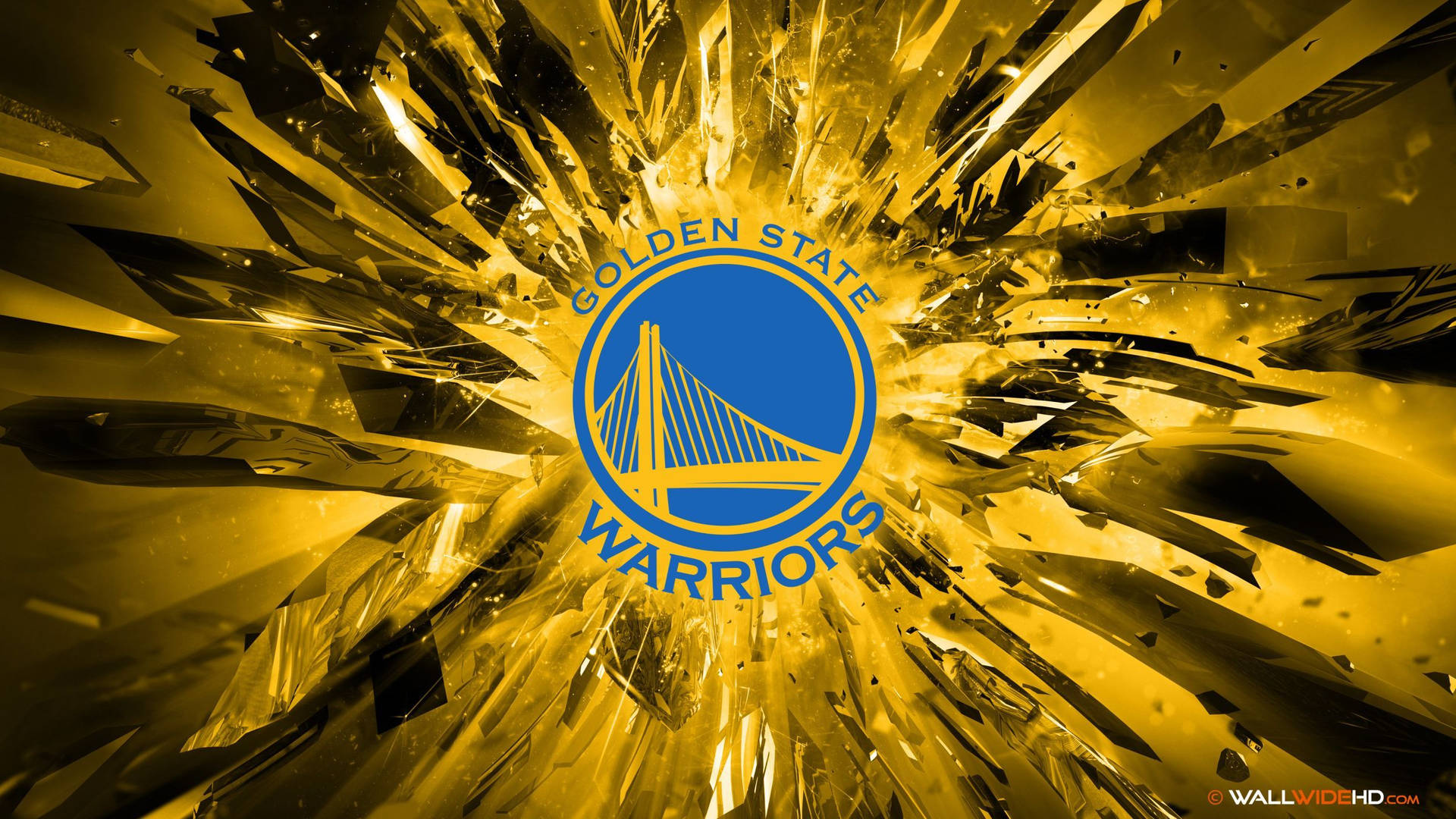 Golden State Warriors Golden Poster Background