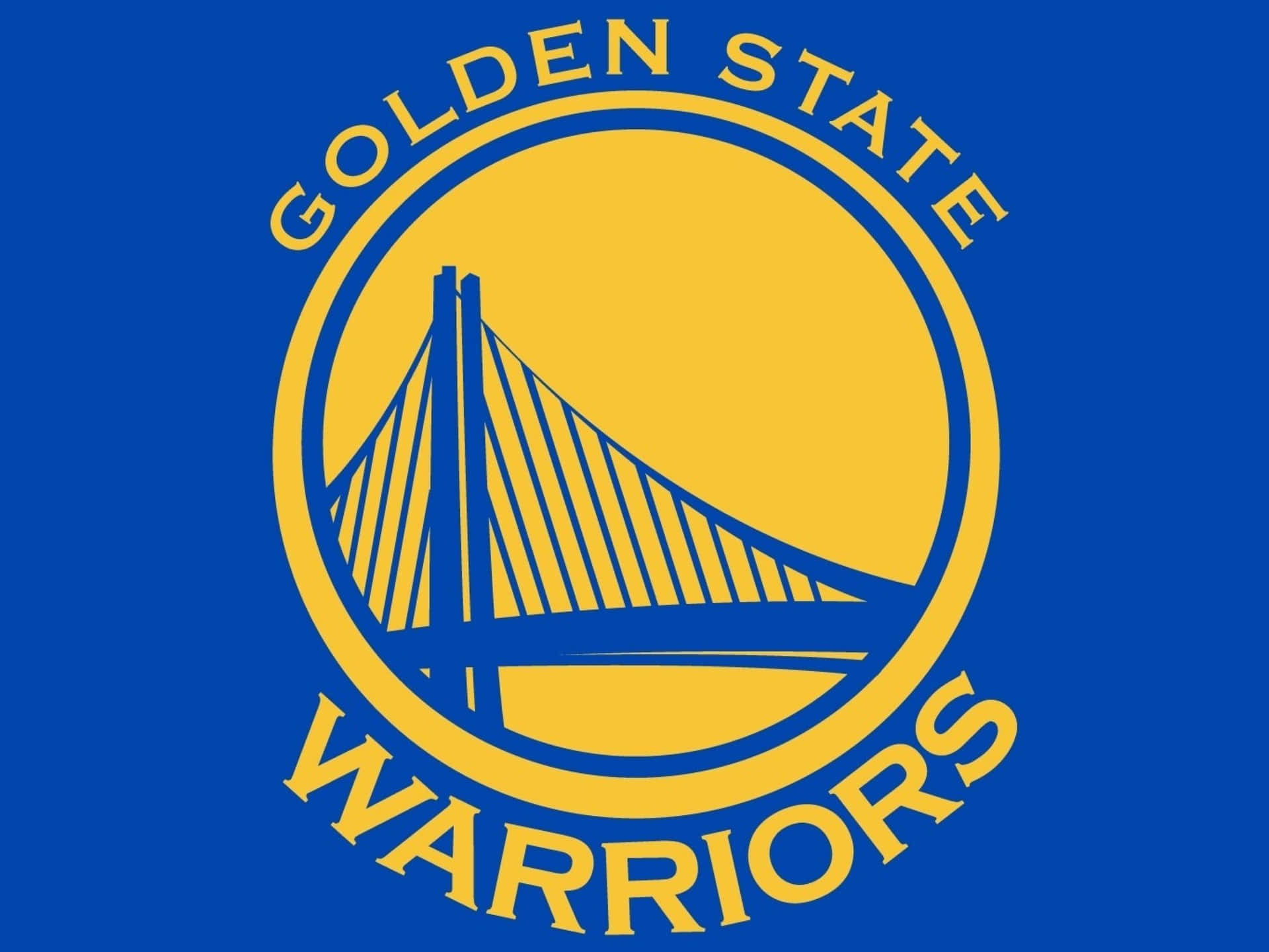 Golden State Warriors Logo Blue Background Background