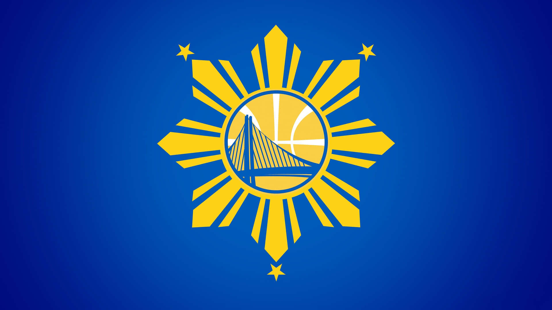 Golden State Warriors Logo Blue Background Background