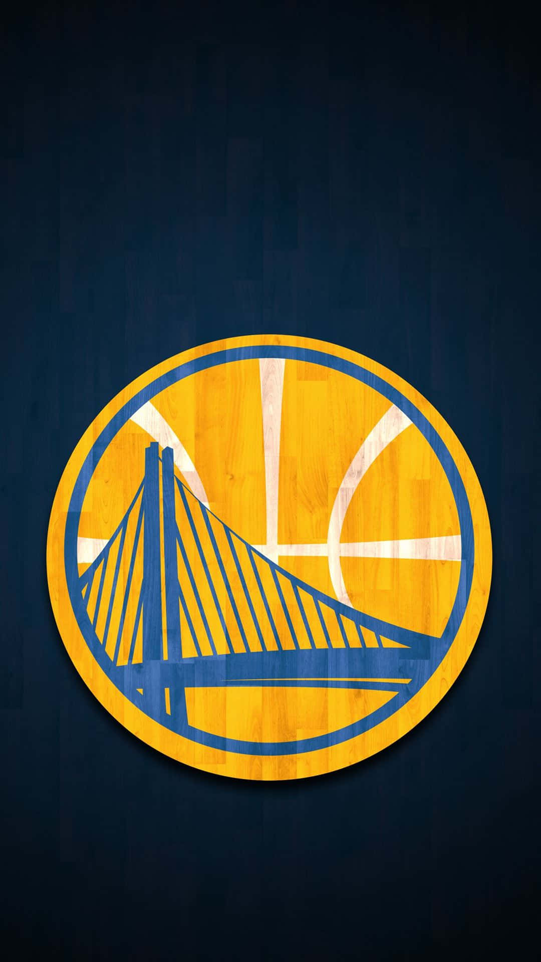 Golden State Warriors Logo With Basketball Design Background