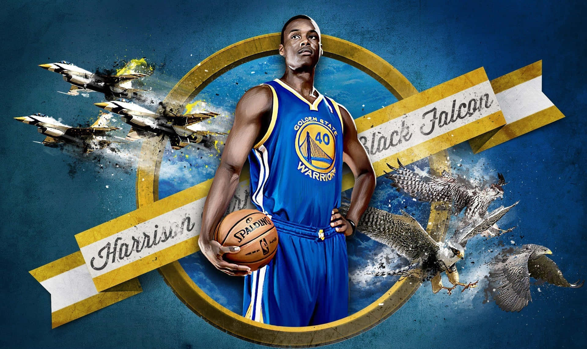 Golden State Warriors Player Falcon Theme Background