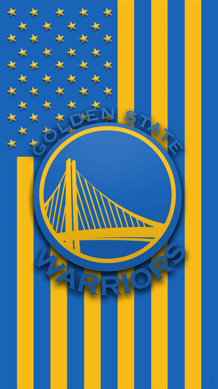 Golden State Warriors Themed Flag Background