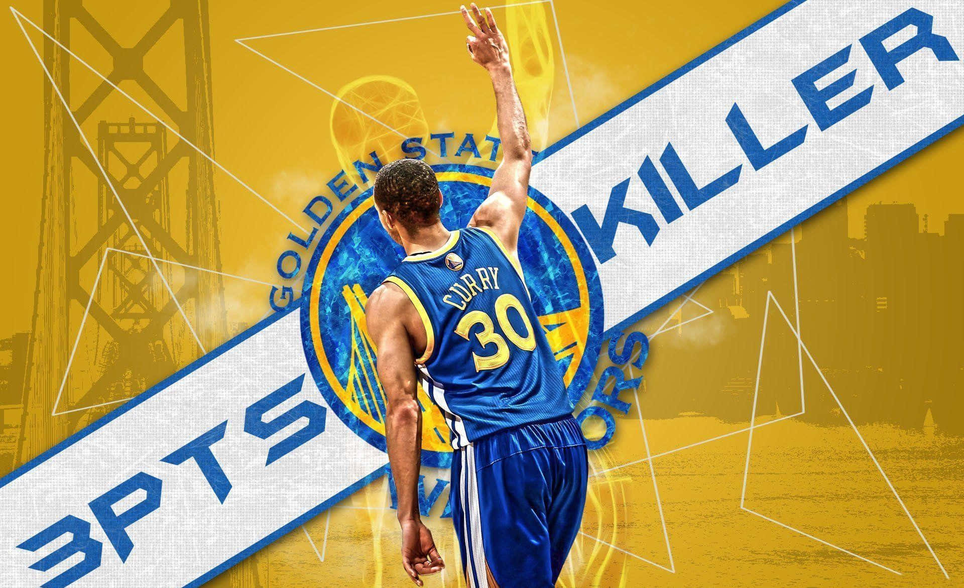 Golden State Warriors Three Point Celebration Background