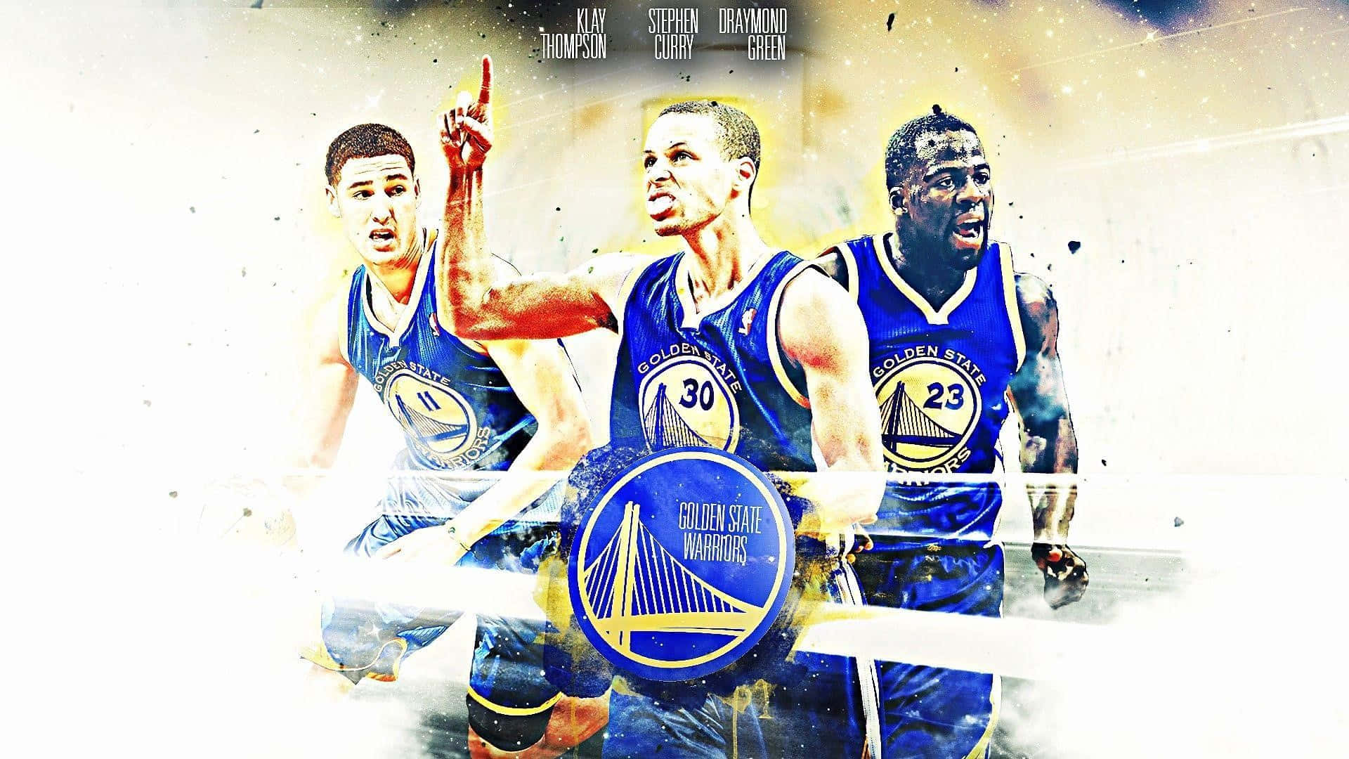 Golden State Warriors Trio Artwork Background