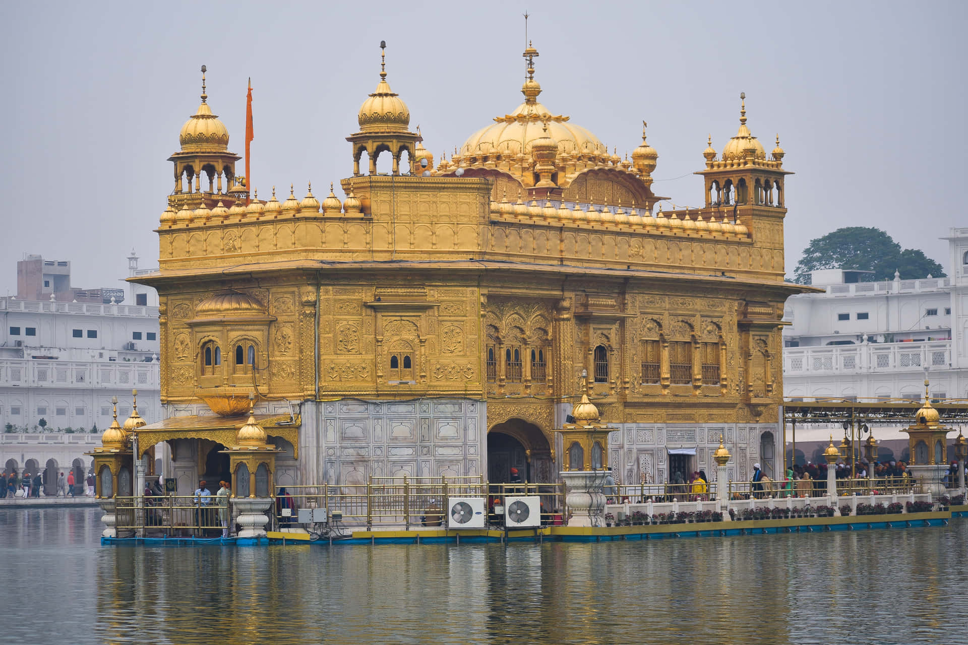 Golden Temple Close-up Background