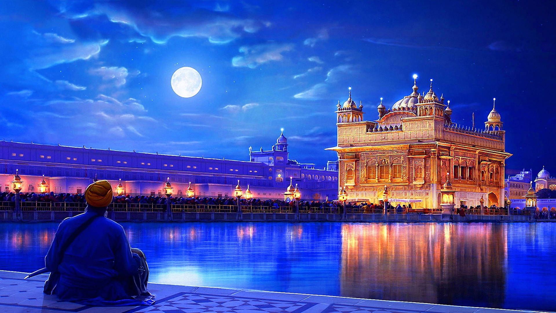 Golden Temple In Punjab India Background