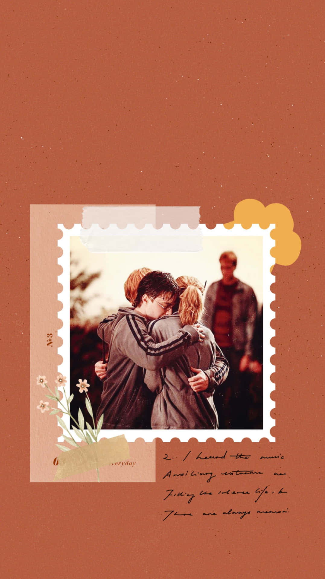 Golden Trio Hugging Stamp