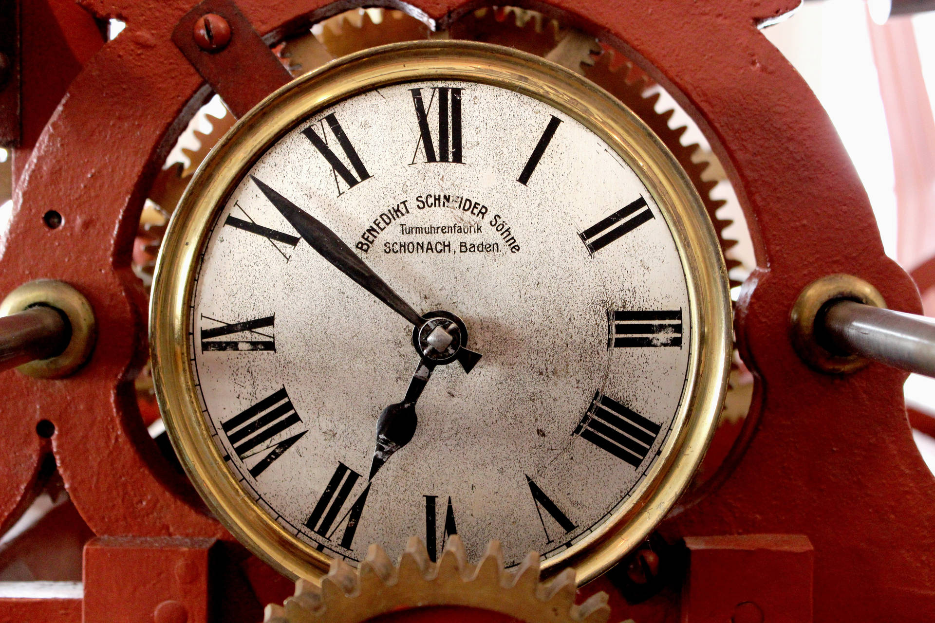 Golden Vintage Mechanical Clock