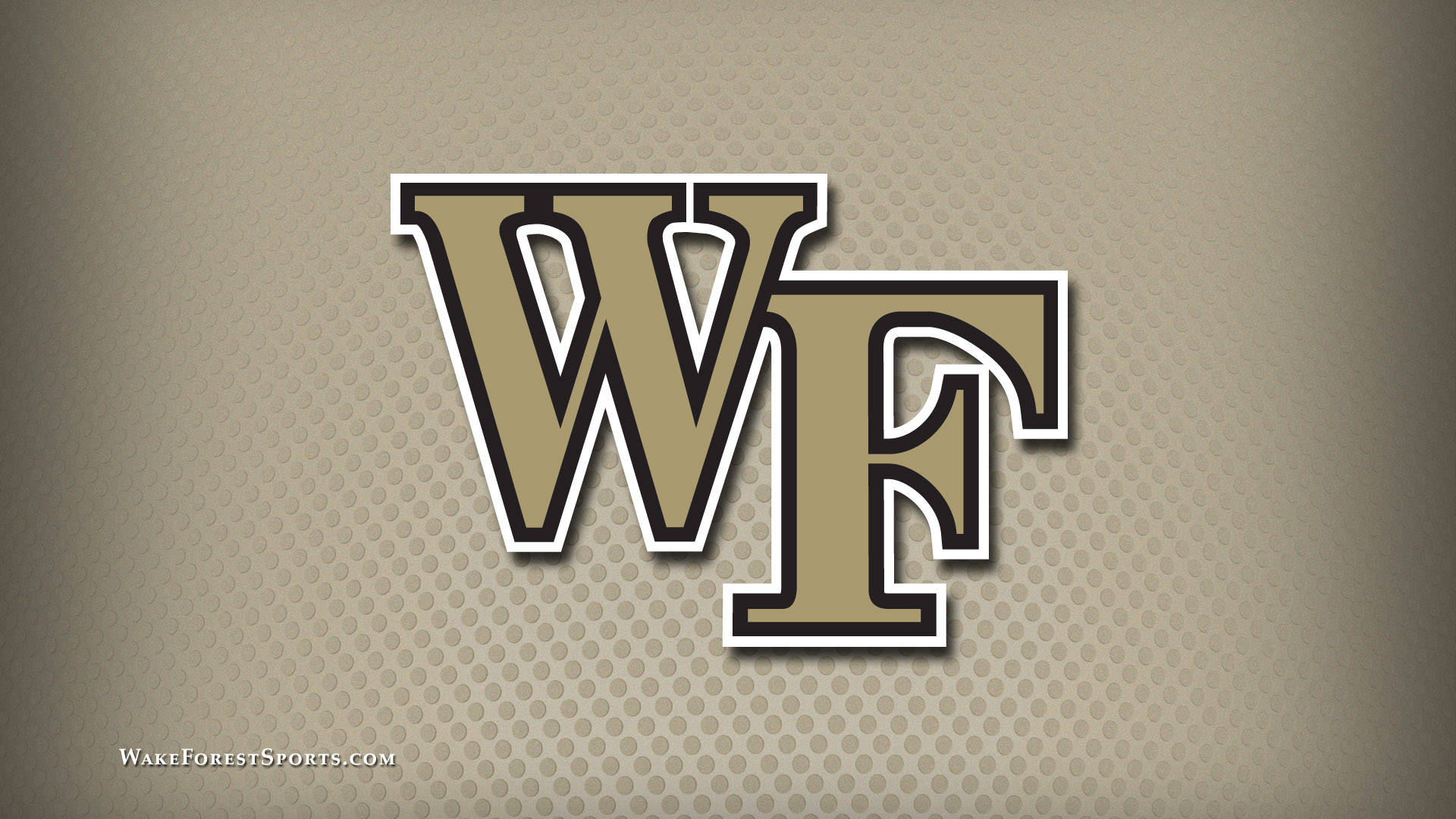 Golden Wake Forest University Logo Background