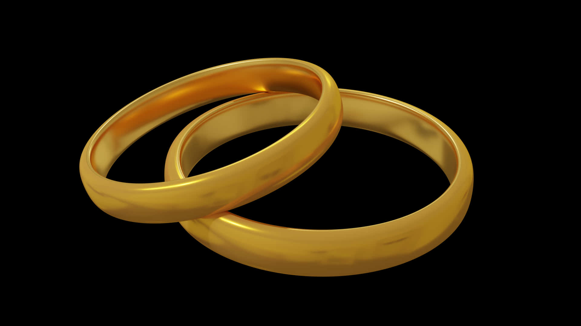 Golden Wedding Ring Digital Clipart