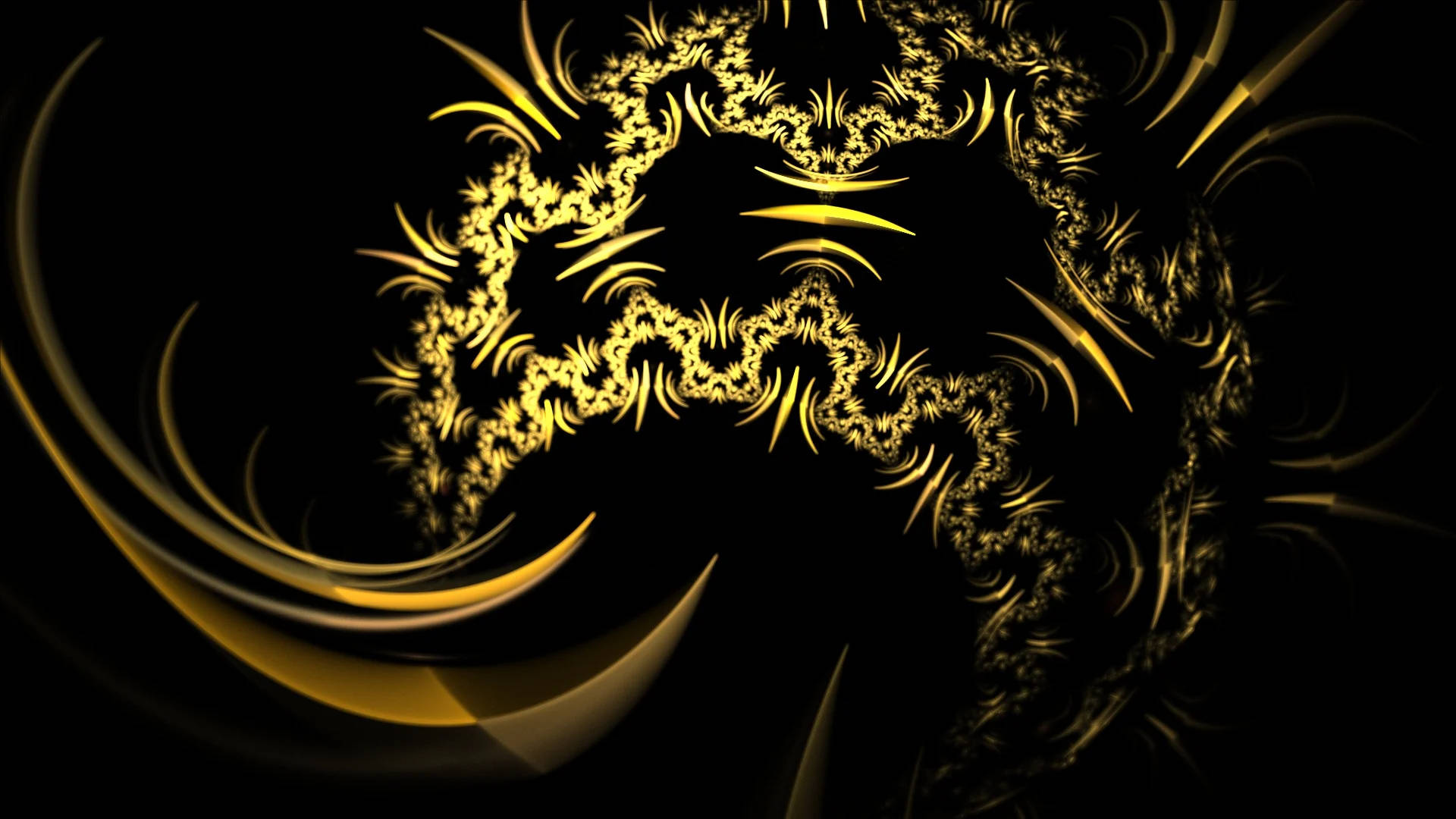 Golden Yellow King And Queen Crown Abstract Background