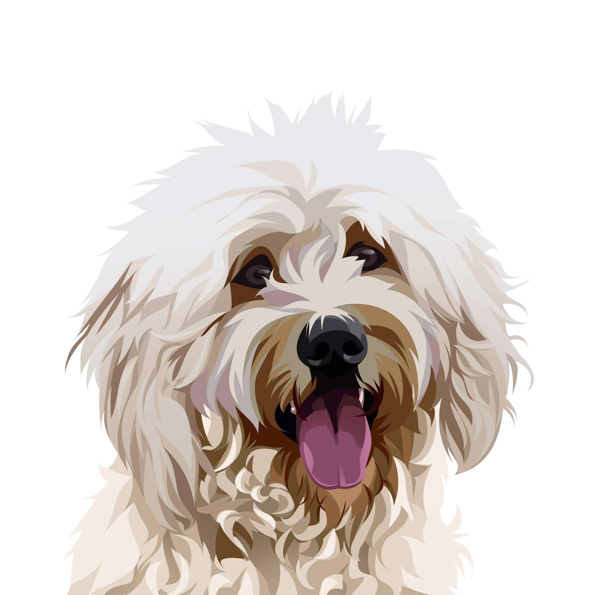 Goldendoodle Dog Art Background