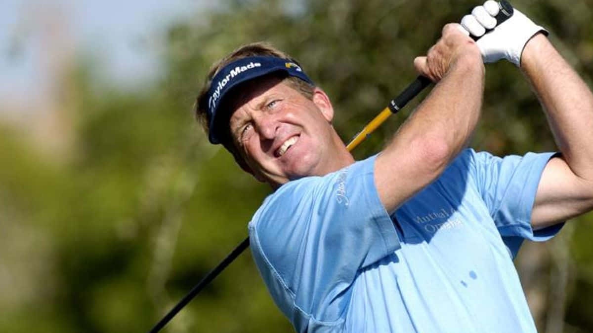 Golf Player Fred Funk Squinting Background