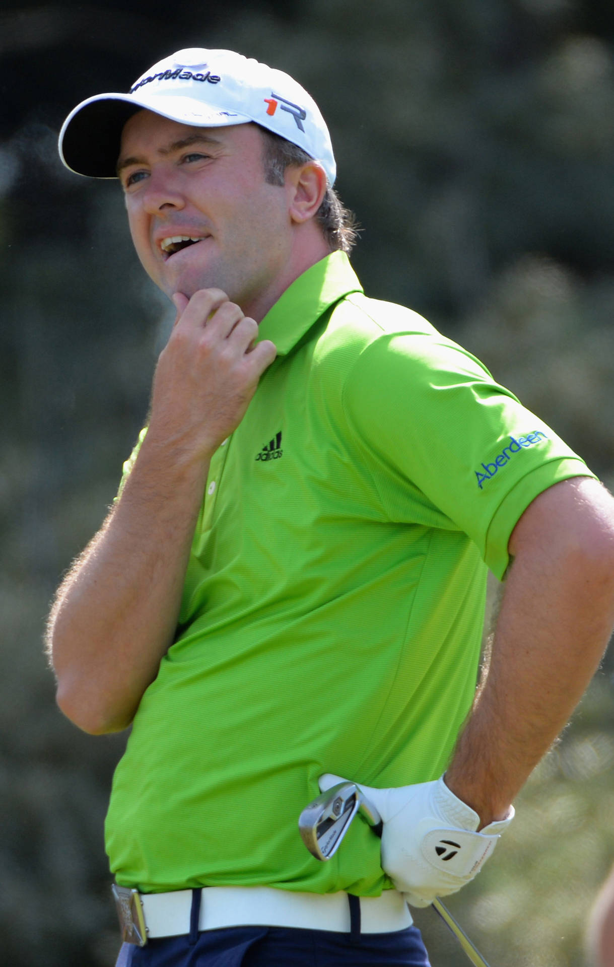 Golf Player Martin Laird In Green Background