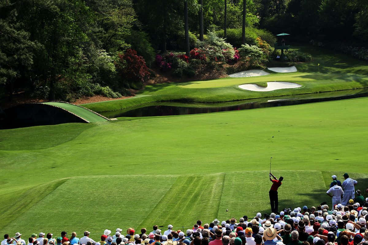 Golfers Tee-off At Augusta National Golf Course