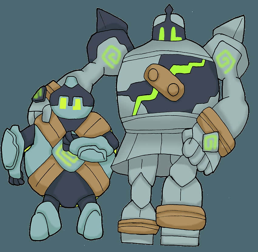 Golurk And Golett Background