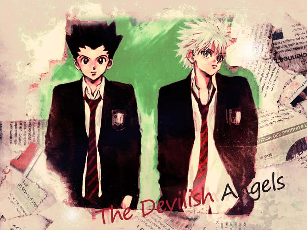 Gon And Killua, Friends United In Their Adventure Background
