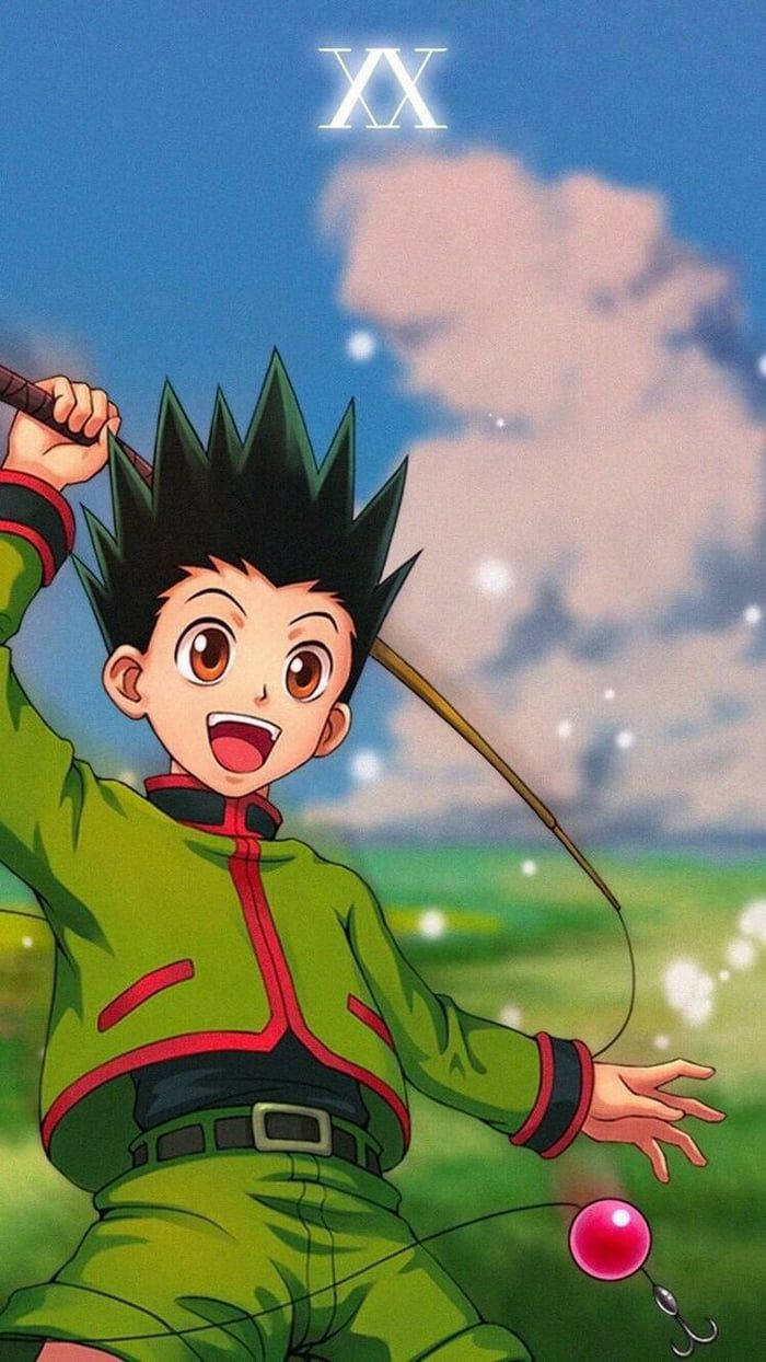 Gon Fishing Hunter X Hunter Iphone Background