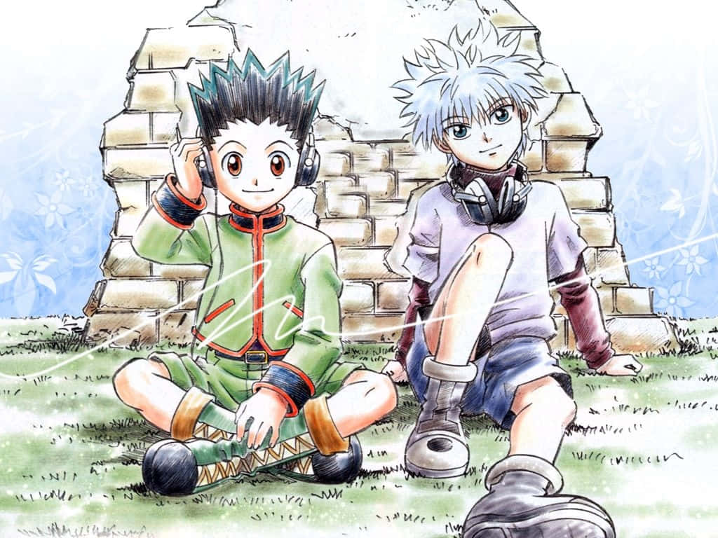 Gon Freecss And Killua Zoldyck, Best Friends And Hunters On A Journey To Gain Strength Background