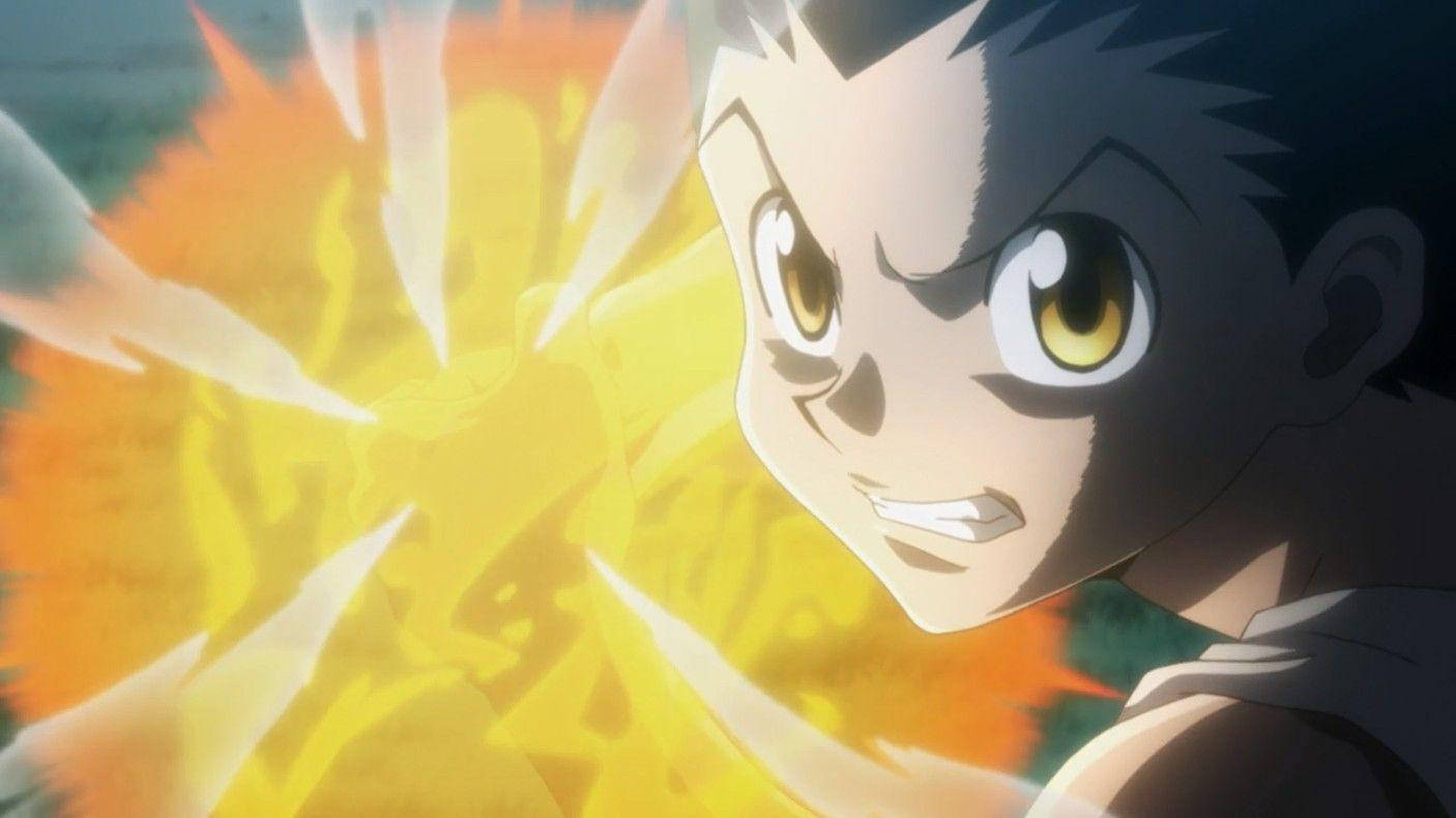 Gon Freecss Fireball Background