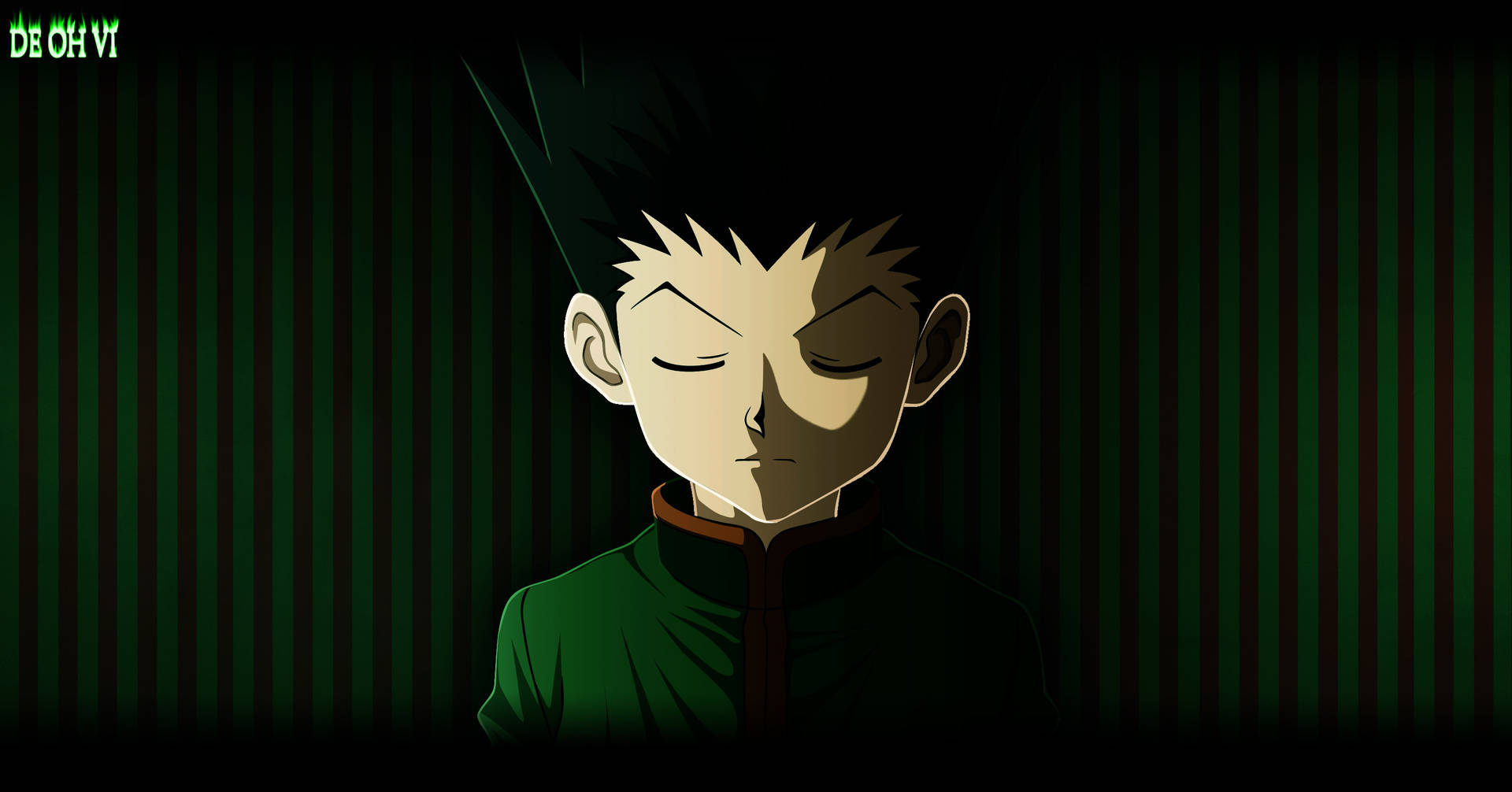 Gon In Green And Black Background