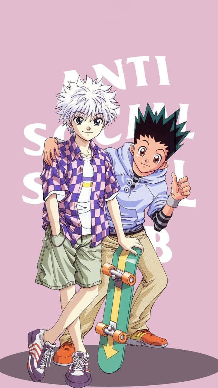 Gon Killua Anti Social Social Club Background