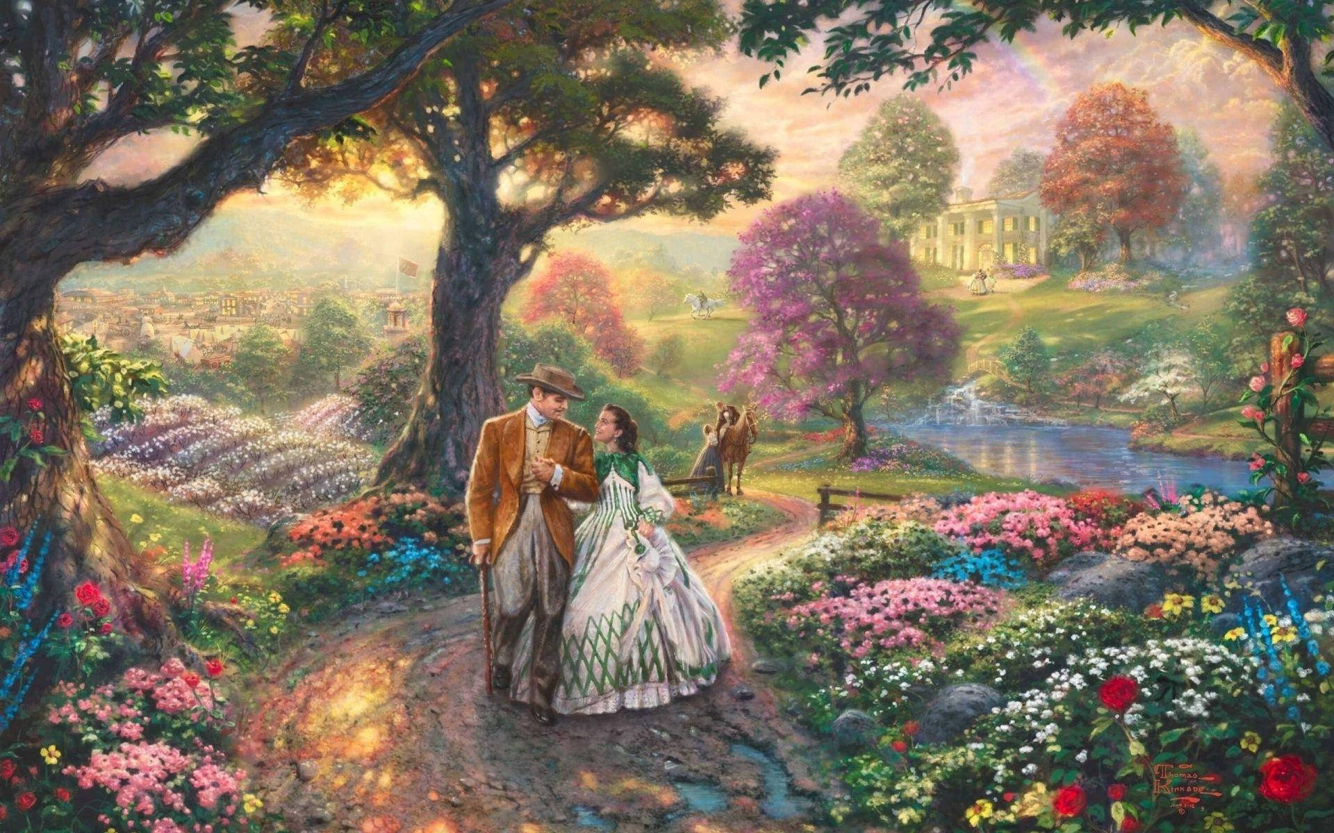 Gone With The Wind Fantasy Animated Background