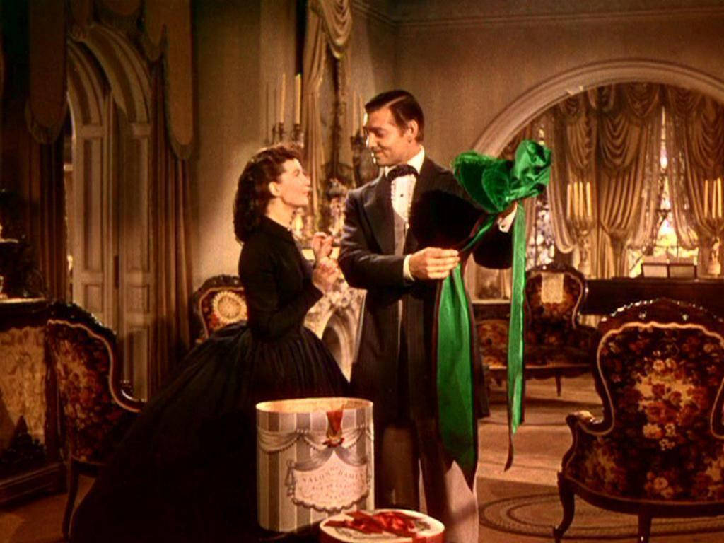 Gone With The Wind Green Bonnet Background