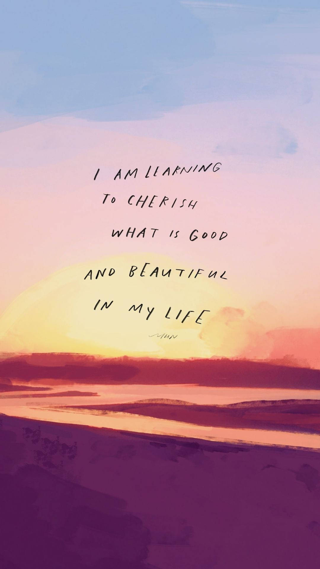 Good And Beautiful Affirmation Background