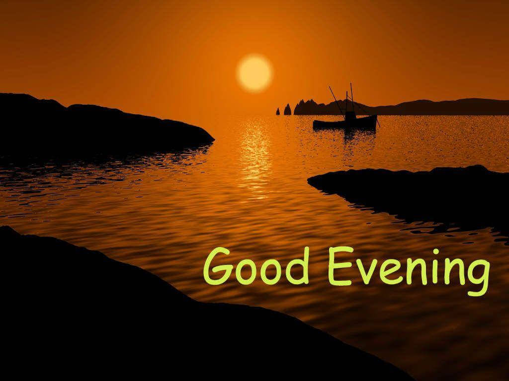 Good Evening Calm Waters Background