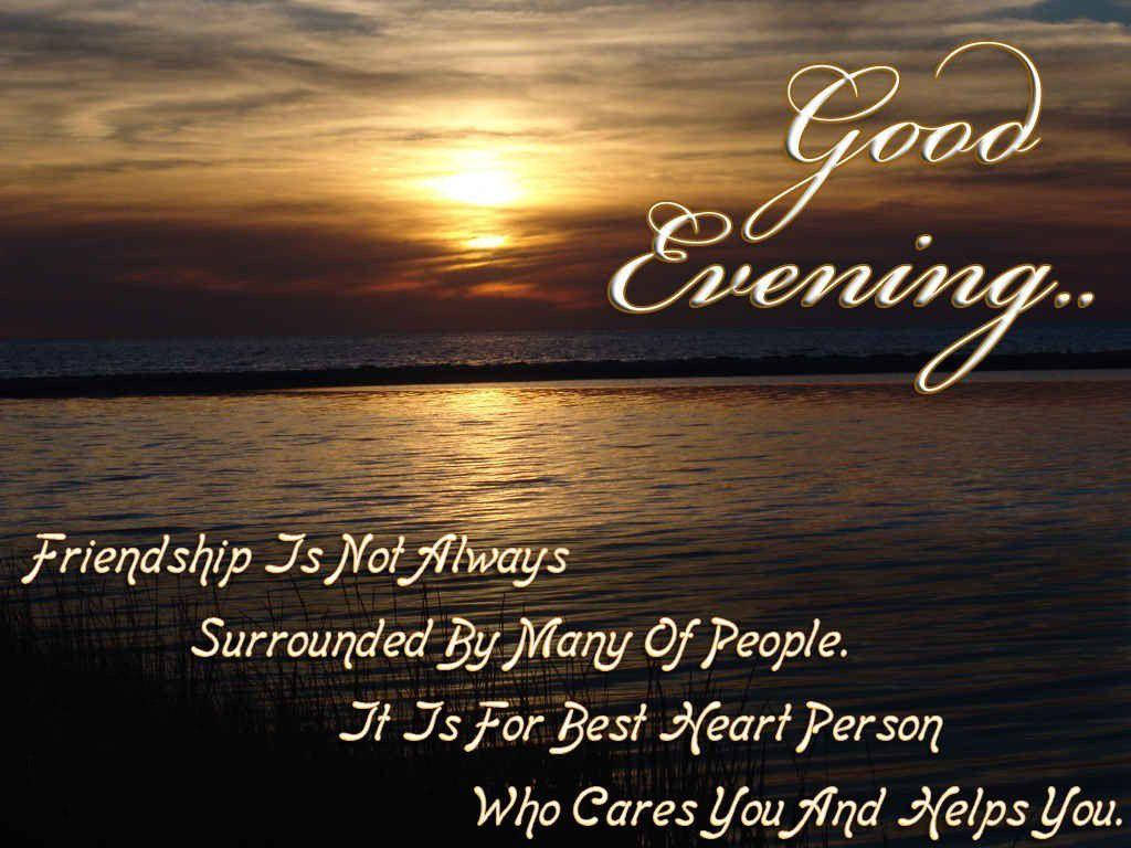 Good Evening Friendship Background