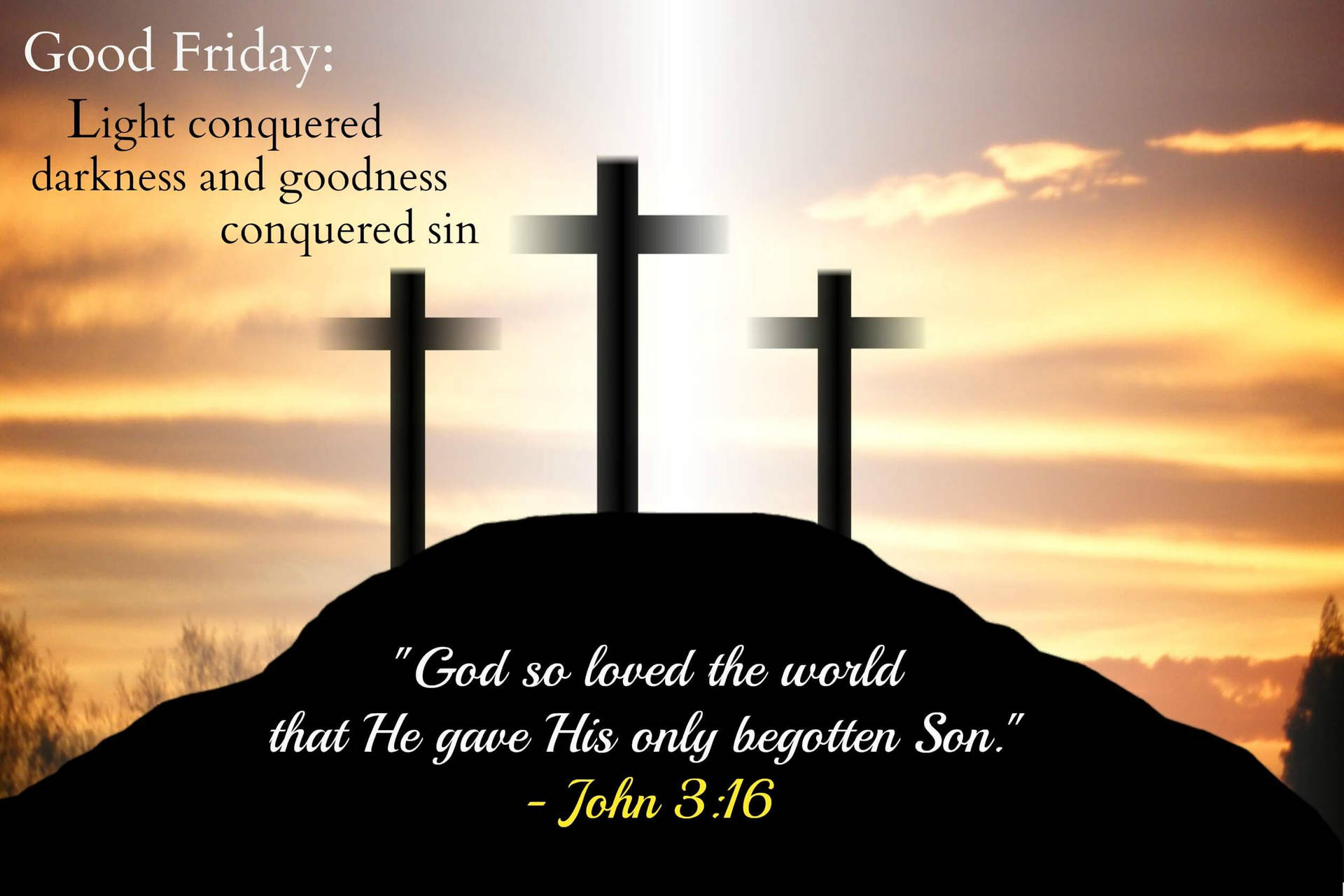 Good Friday Bible Verse Background