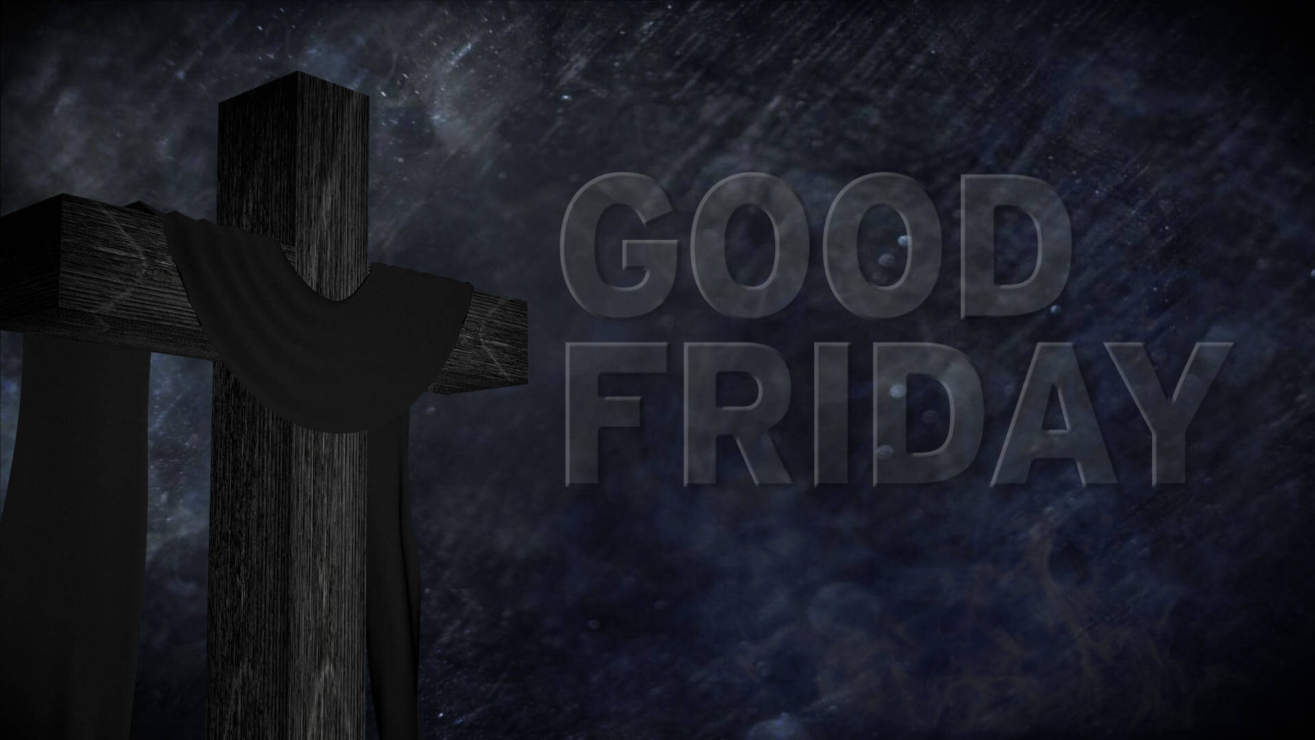Good Friday In Black Background