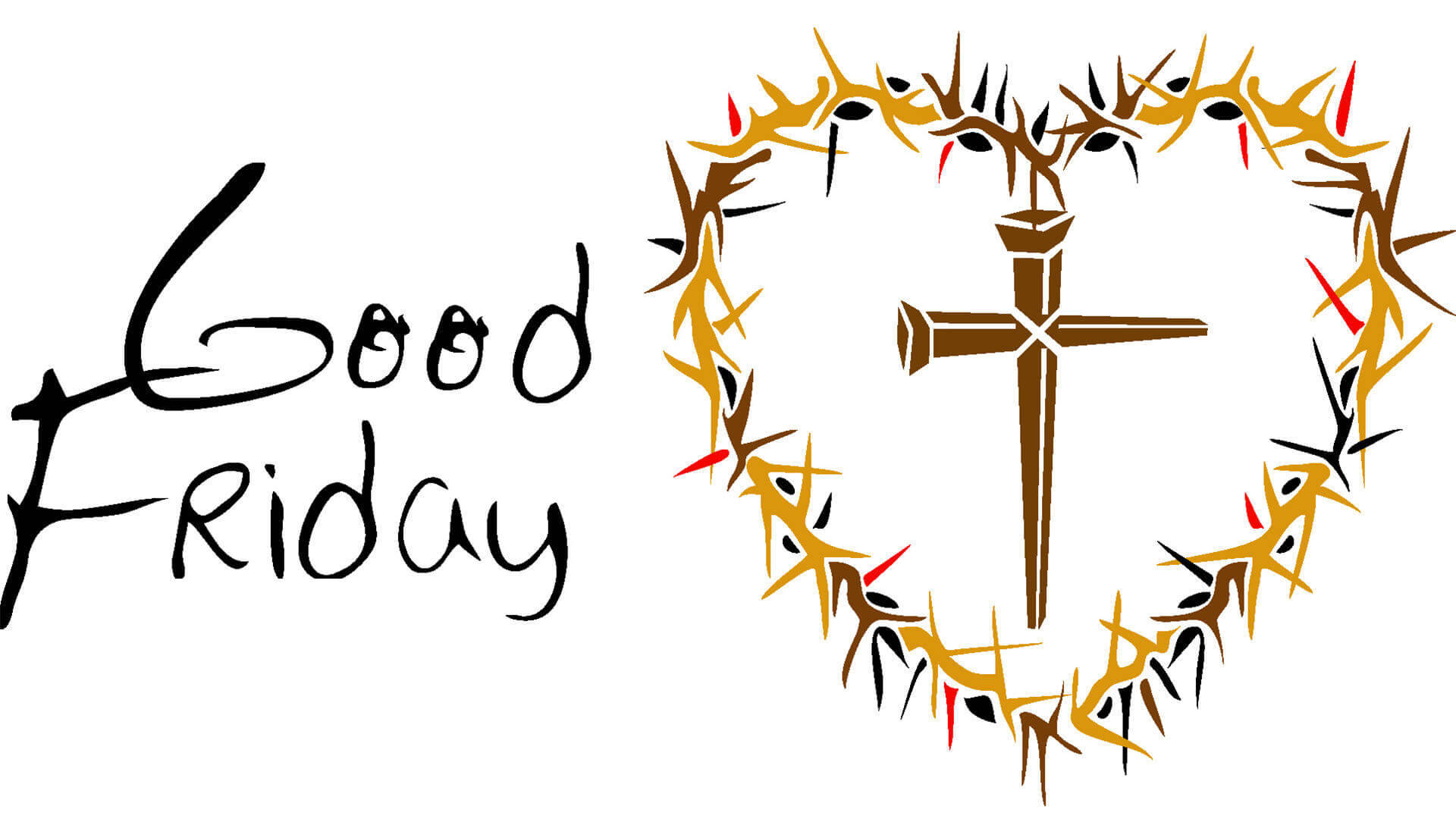 Good Friday In White Background