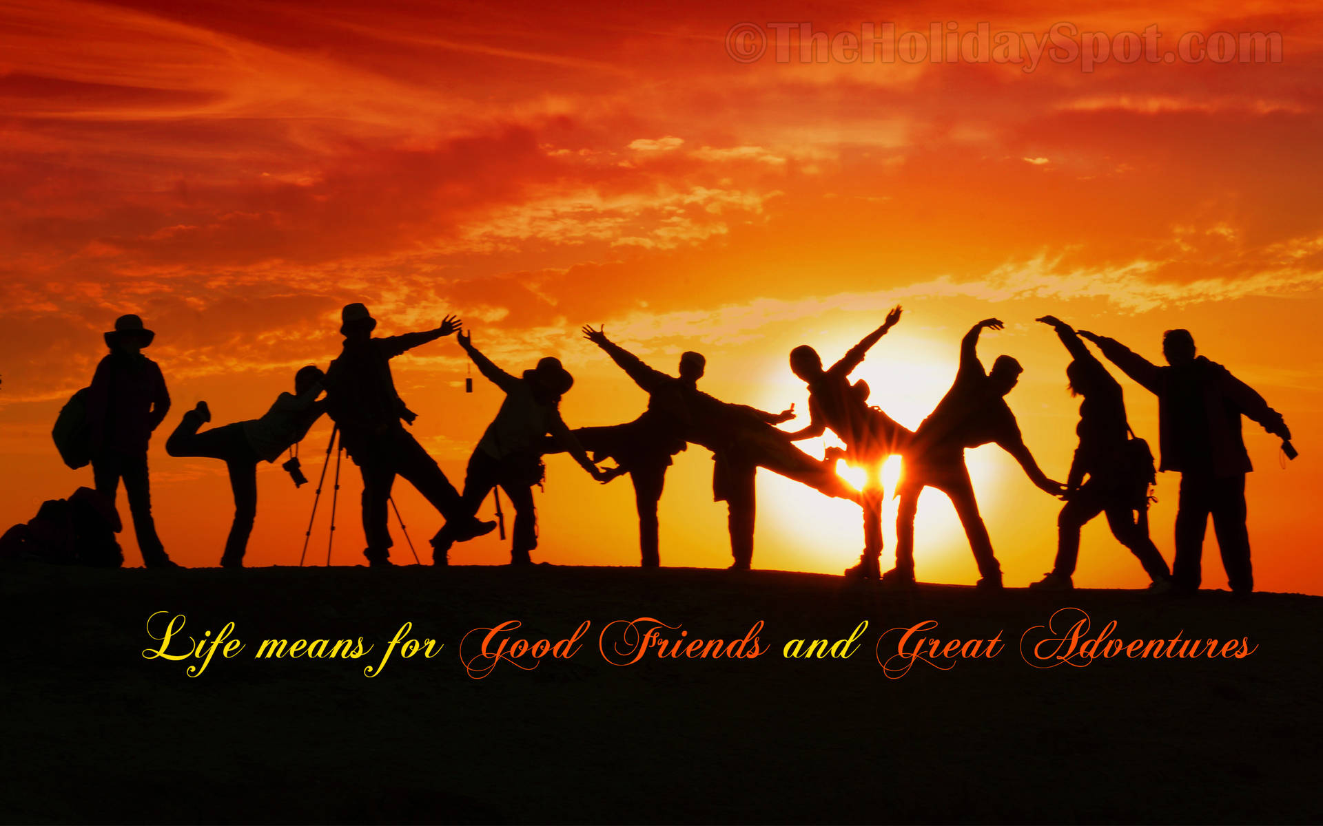 Good Friends And Great Adventures Background