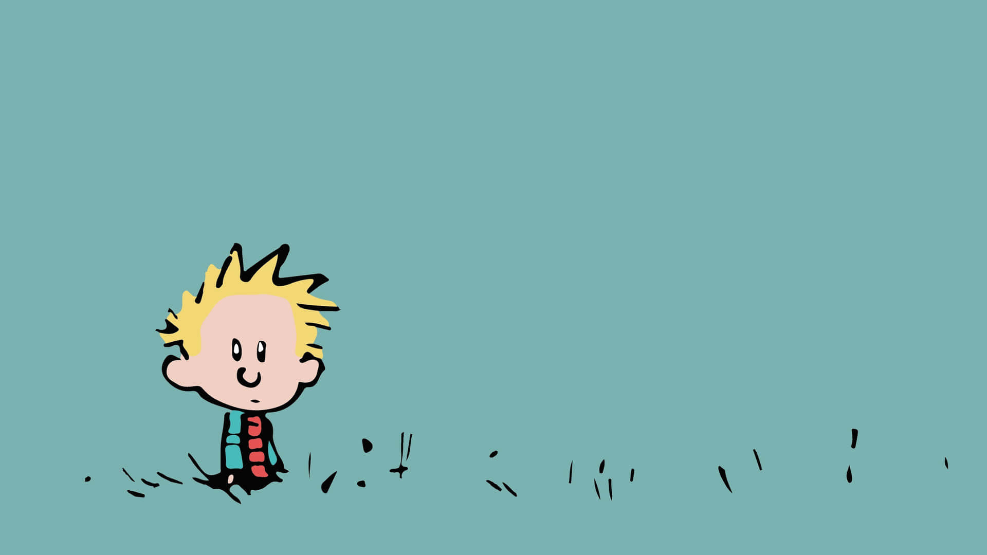 Good Friends, Calvin And Hobbes, Walking Hand In Hand.