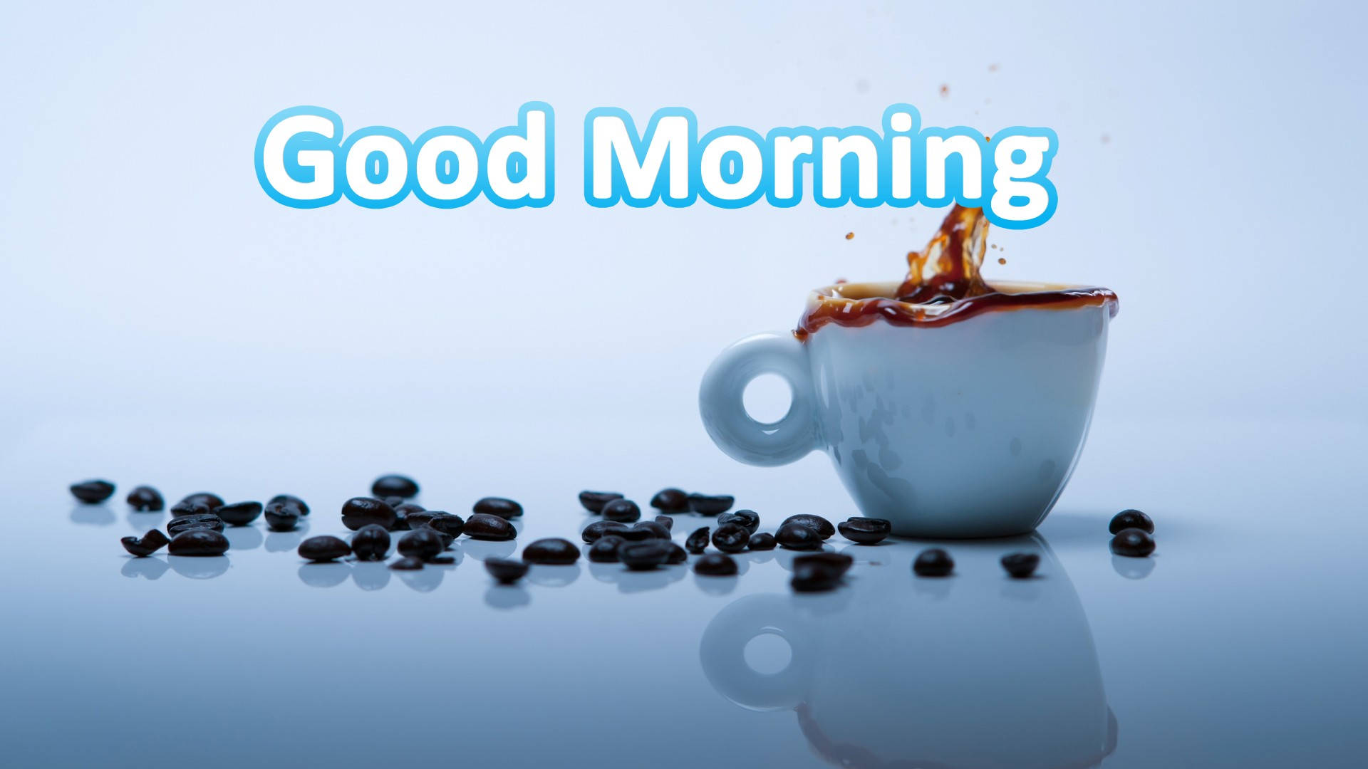 Good Morning Coffee Splash Stock Background