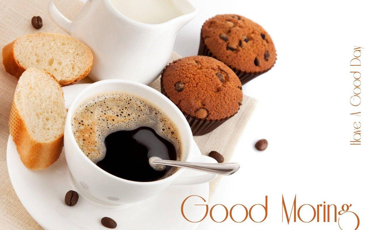 Good Morning Hd With Muffins Background