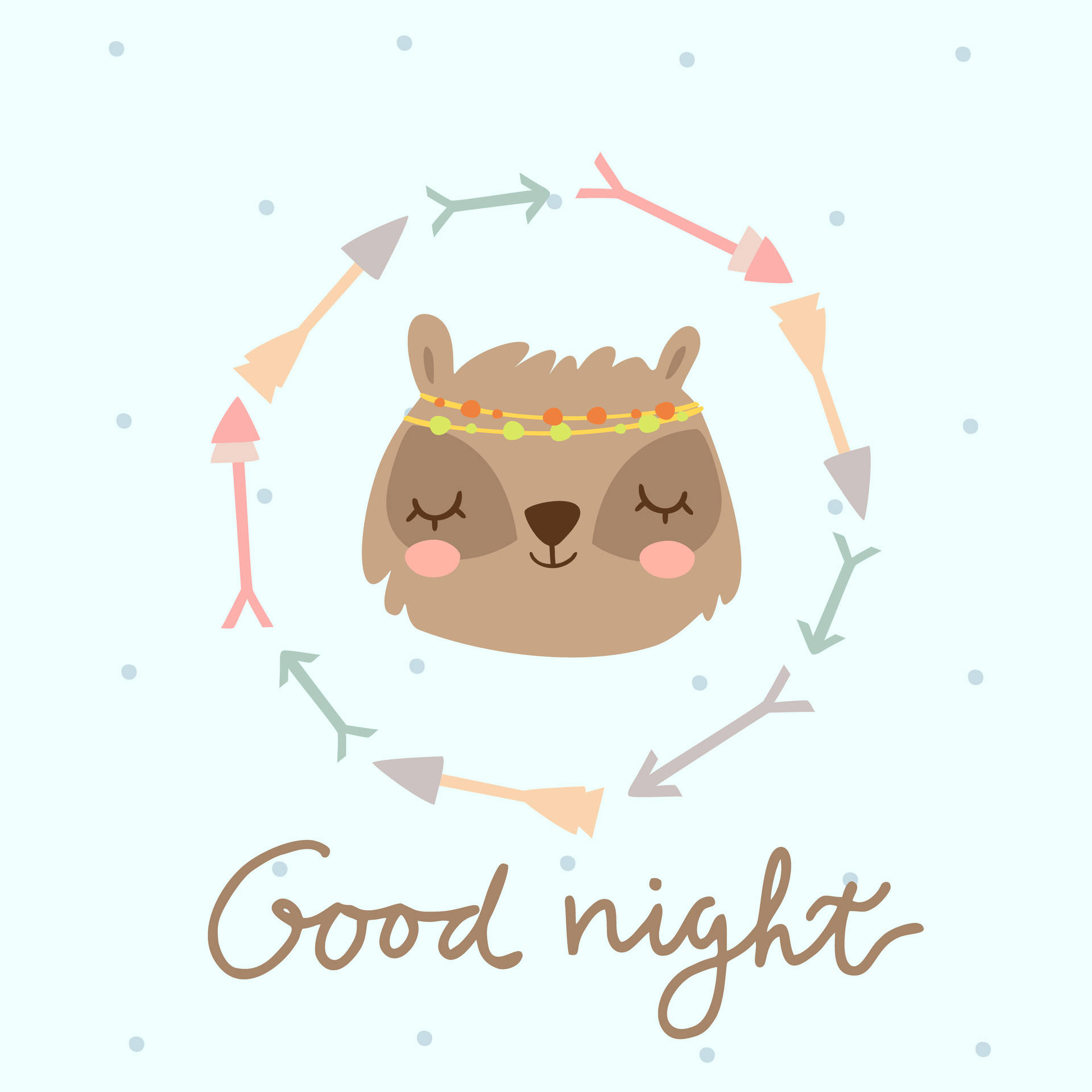 Good Night Bear Background