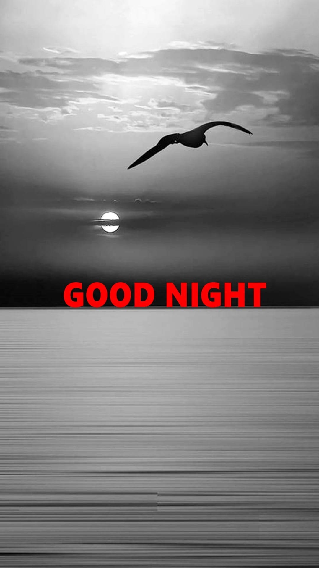 Good Night Black And White Background
