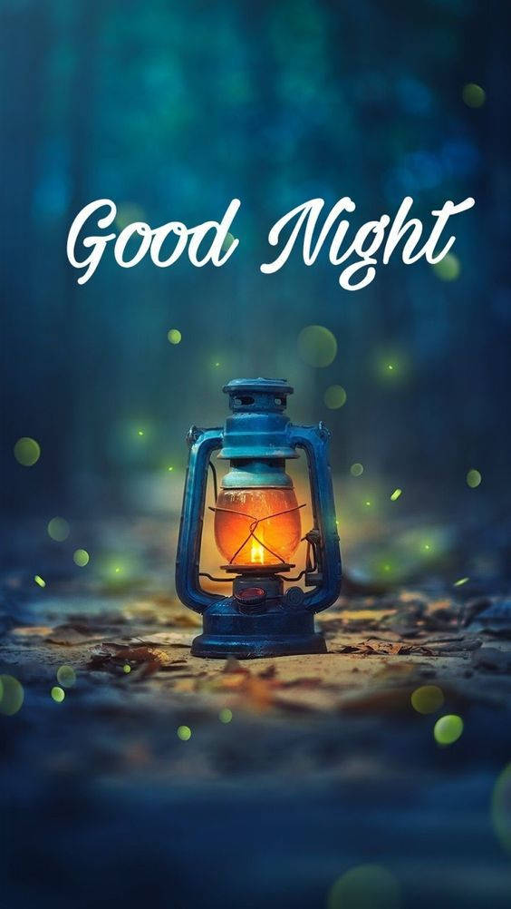 Good Night Lantern Background