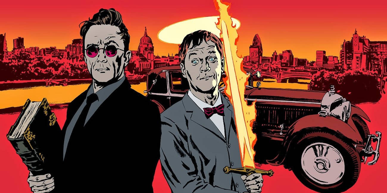 Good Omens Hot Poster Background