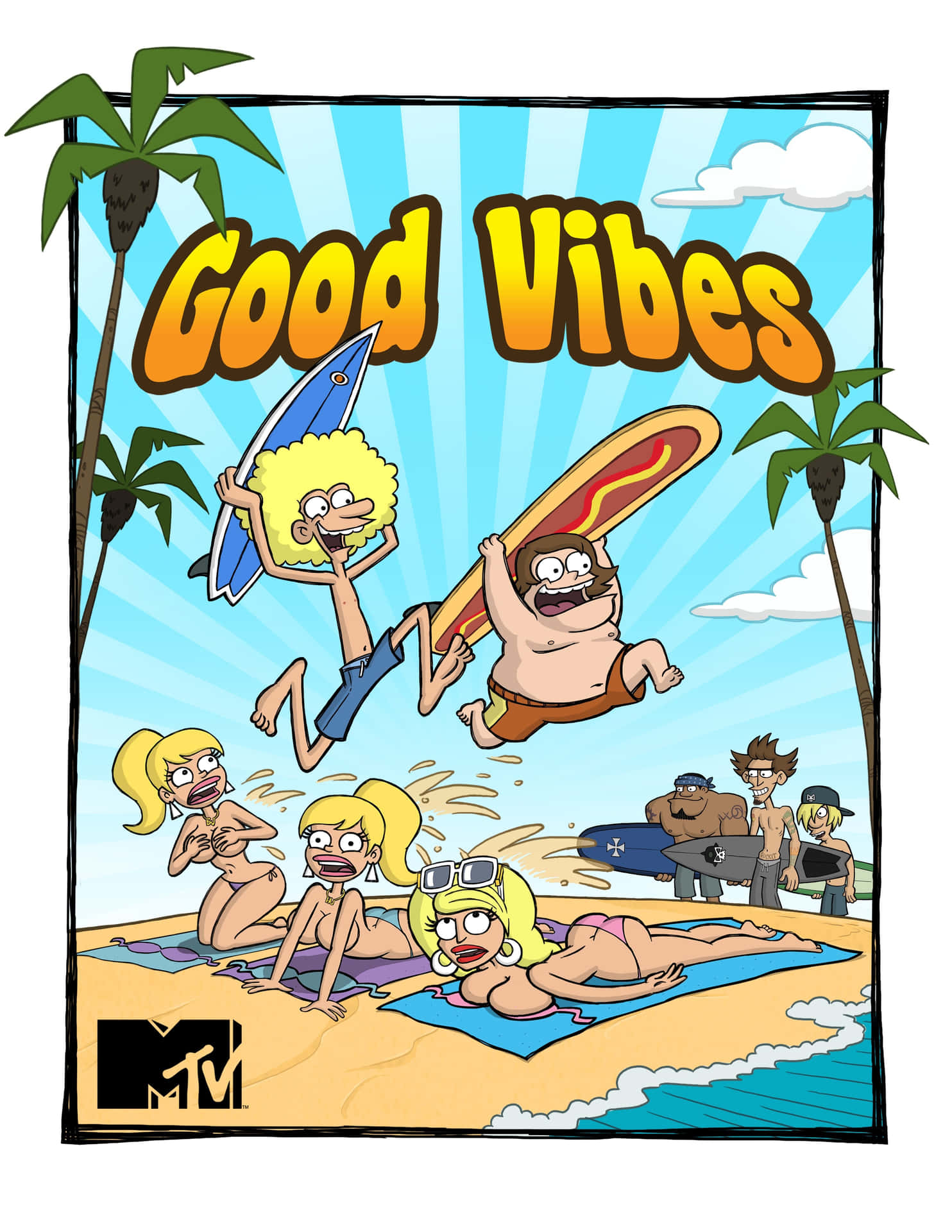 Good Vibes Animated Show Poster Background